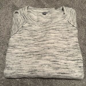 Aerie Gray Relaxed Long Sleeve Hoodie